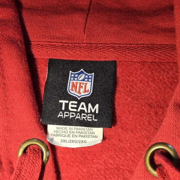 NFL Team Apparel Red Hoodie - Picture 3 of 6